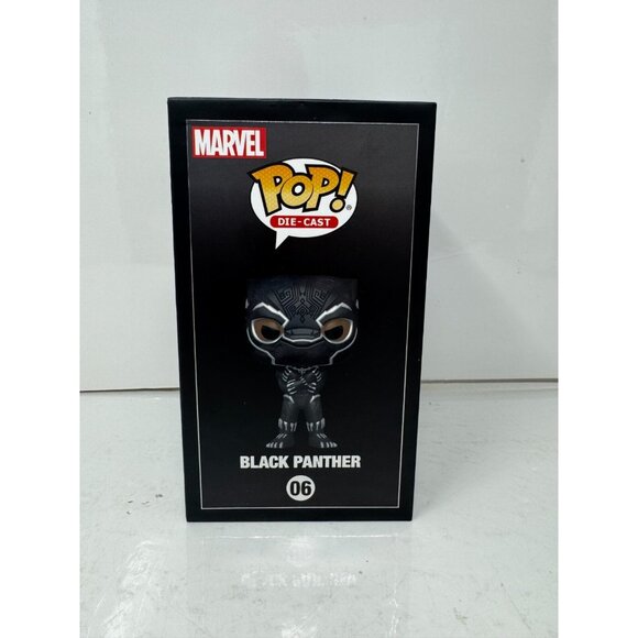Funko Pop! Die-Cast Marvel #6 Black Panther Funko Exclusive Die-Cast Collectible - Picture 6 of 8